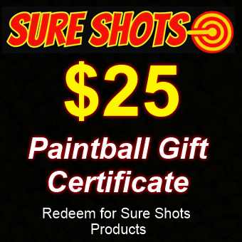 $25 Paintball Gift Card by Sure Shots